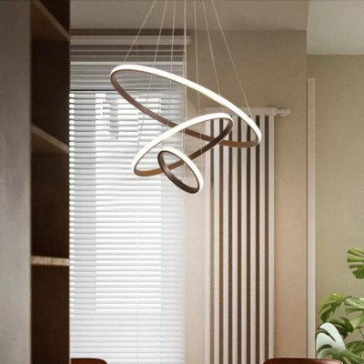 Thiết kế mới - Đèn thả vòng LED năng lượng tối tân - 5 mẫu tùy chọn lựa nhiều kích thước