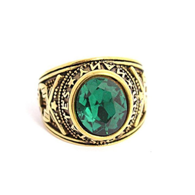 Nhẫn nam titan đẹp cao cấp thời trang inox thép không gỉ kiểu nhẫn mỹ trangsucpt đá xanh lá PTNNA219