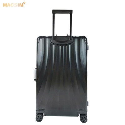 Vali du lịch cao cấp chất liệu hợp kim nhôm nguyên khối MS1307 nhãn hiệu Macsim màu đen cỡ 28inches