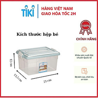 Hộp bảo quản thực phẩm có quai xách Nhựa Việt Nhật - Hộp lạnh 2 quai 3 size - Hàng chính hãng 