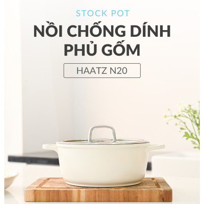 Nồi chống dính phủ gốm Hàn Quốc dung tích 2.2L size 20cm