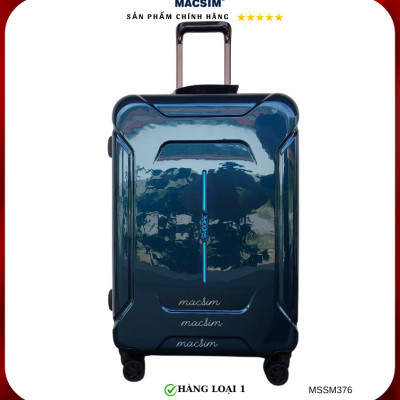 Vali cao cấp Macsim Smooire MSSM376 cỡ 20 inch màu shiny blue - Hàng loại 1