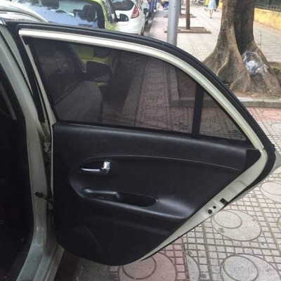 Bộ 4 miếng chắn nắng KIA MORNING 2019-2020-2021 vải lưới gắn nam châm hút