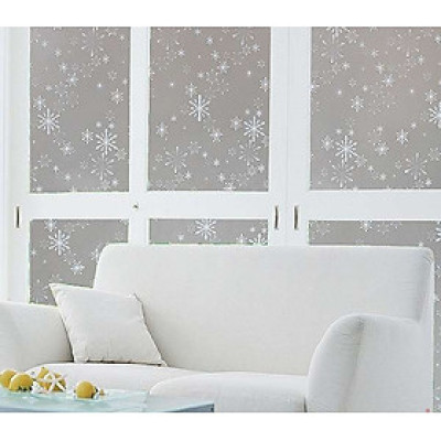 Decal dán kính mờ hoa tuyết - có sẵn keo - dán phòng ngủ - phòng bếp - phòng khách -dán cửa toilet DK49
