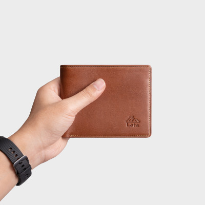 Ví nam da bò Lata ( Thời trang nam - Ví da thật LVN68 )