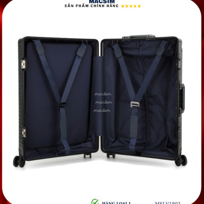 Vali hợp kim nhôm cao cấp Macsim MSLV1803 cỡ 24 inches màu đen hàng loại 1