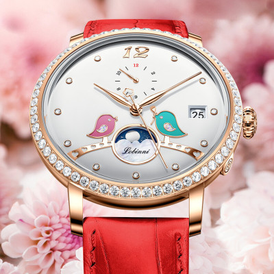 Đồng Hồ Nữ LOBINNI No.2065-1 Chính Hãng Fullbox BH 24T Chịu Nước 50m Kính Chống Xước Dây Da Cao Cấp (Máy Cơ Tự Động)