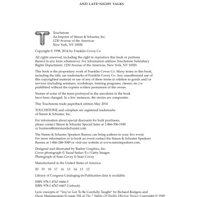 The 7 Habits Of Highly Effective Teens (Paperback)