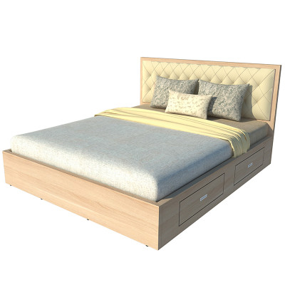 Giường ngủ 2 hộc kéo Tundo 140cm x 200cm