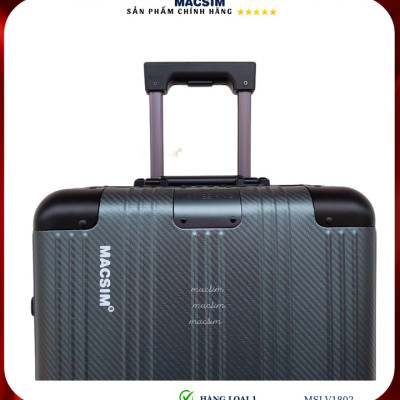 Vali hợp kim nhôm cao cấp Macsim MSLV1802 cỡ 20 inches màu xám/ ghi hàng loại 1
