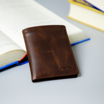 Ví nam da bò Trita ( Thời trang nam gấp 2 tiện dụng - Ví da RVN001 )