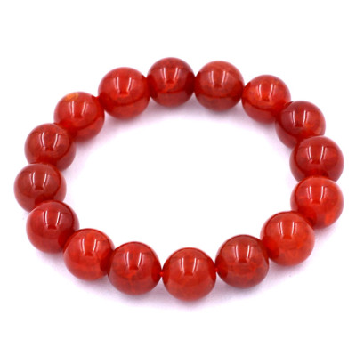 Vòng tay chuỗi hạt đá vân rồng đỏ 12 ly 15 hạt