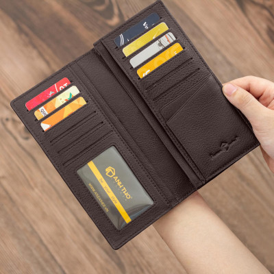 Ví dài VICTOR - Da bò hạt | Anh Tho leather