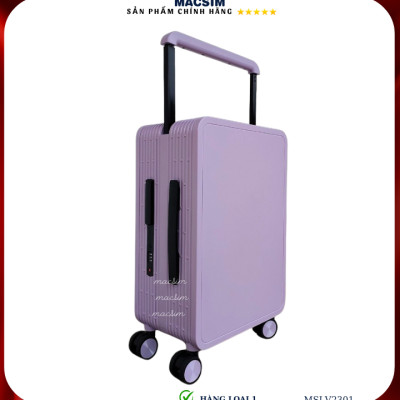 Vali cao cấp Macsim SMLV2301 cỡ 20 inch màu tím- Hàng loại 1