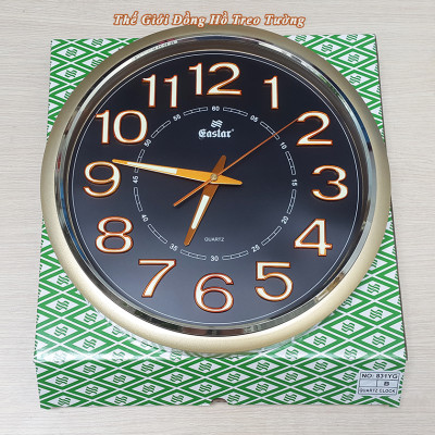 Đồng Hồ Treo Tường Cao Cấp DẠ QUANG KIM TRÔI EASTAR - Số Nổi 3D Tròn Cổ Điển 31cm - Tặng Pin Maxell - BH 1 Năm