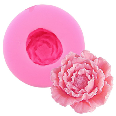 Khuôn silicon làm rau câu hoa mẫu đơn loại 8 cm - Mã số 1018