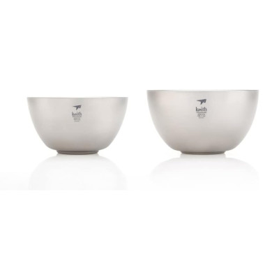 Tô chén ăn cách nhiệt 2 lớp Titanium Keith Ti5355 - 850ml