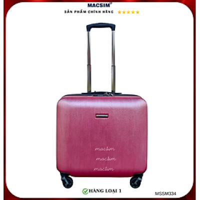 Vali cao cấp Macsim Smooire MSSM334 cỡ 16 inch màu hồng - Hàng loại 1