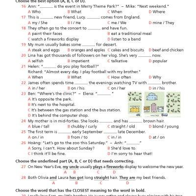 Bài tập Bổ trợ Tiếng Anh 8 Right On!