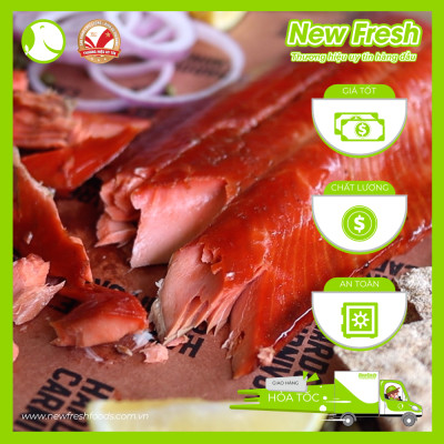 [GIAO NHANH HCM] Cá Hồi Chile Xông Khói - Khay 250Gr