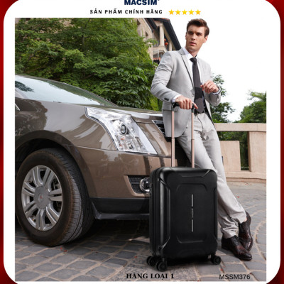 Vali cao cấp Macsim Smooire MSSM376 cỡ 24 inch màu đen - Hàng loại 1