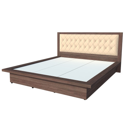 Giường ngủ cao cấp Tundo màu nâu 160cm x 200cm