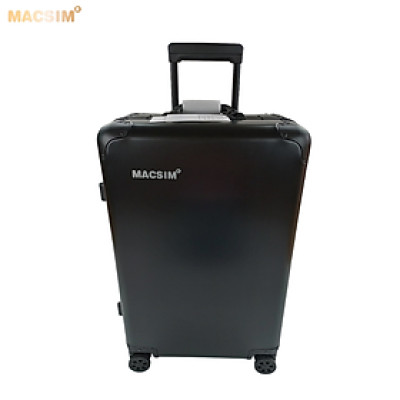 Vali tay kéo cao cấp chất liệu hợp kim nhôm nguyên khối MS1318 Macsim màu ti-gold-đen cỡ 28 inches