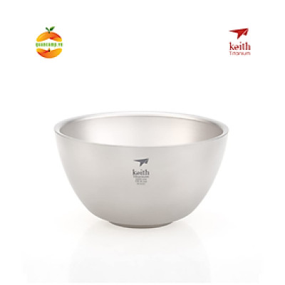 Tô chén ăn cách nhiệt 2 lớp Titanium Keith Ti5354 - 550ml