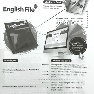 English File 4th Edition: Elementary: Workbook With Key