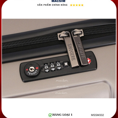 Vali cao cấp Macsim Smooire MSSM332 cỡ 24 inch màu vàng hàng loại 1