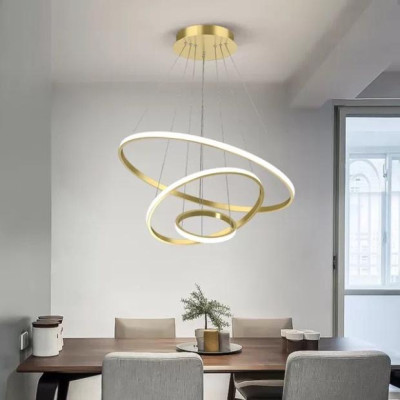 Thiết kế mới - Đèn thả vòng LED năng lượng tối tân - 5 mẫu tùy chọn lựa nhiều kích thước