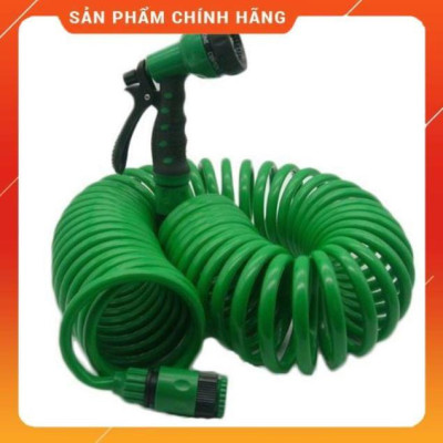Bộ vòi tưới cây, rửa xe co xoắn gọn gàng,tiện lợi 7.5 mét ,15 mét vòi tưới 7 kiểu phun tưới 206791 