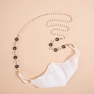 Dây đeo mắt kính dây đeo gọng kính mix chuỗi hoa châu ấn tượng phụ kiện kính dây đeo khẩu trang đa năng đa phong cách
