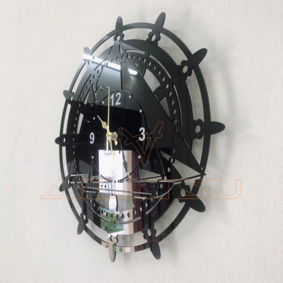 ( Bảo hành 3 năm) Đồng Hồ Treo Tường Thuận Buồm Xuôi Gió – Mang May Mắn Vào Nhà