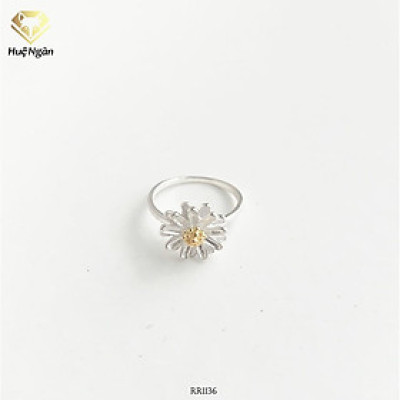 Nhẫn bạc Ý 925 Huệ Ngân - Cúc họa mi RR1136