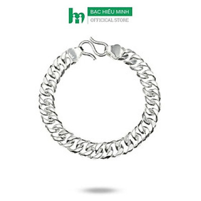 Lắc Tay Nam Kiểu Móc Xích Đơn Giản BẠC HIỂU MINH LTN012