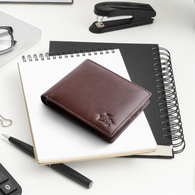 Ví nam da bò Lata ( Thời trang nam - Ví da thật LVN86 )