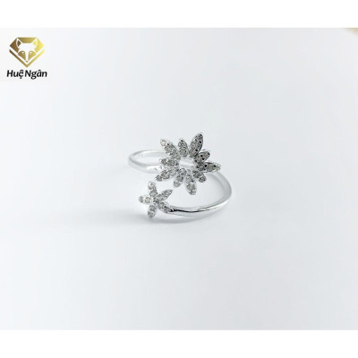 Nhẫn bạc Ý 925 Huệ Ngân - Hoa tuyết RR1726