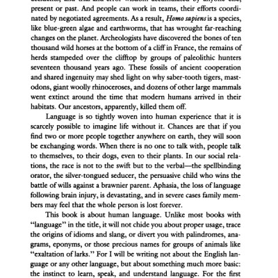 The Language Instinct: How the Mind Creates Language (P.S.)