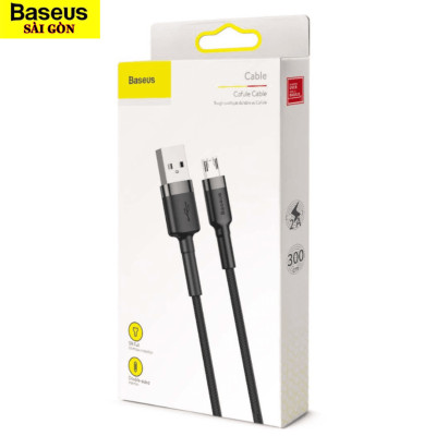 Cáp sạc  Baseus Cafule Micro USB 2.4A nhanh truyền dữ liệu tốc độ cao cho CAMKLF- Hàng chính hãng
