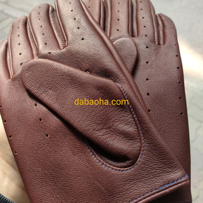 Găng tay nam da cừu nguyên tấm BHYST33 Găng tay lái xe, găng tay phượt