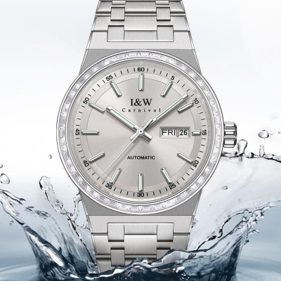 Đồng Hồ Nam I&W Carnival 779G2 Chính Hãng Full Box Chống Nước Kính Chống Xước Dây Thép Cao Cấp BH24T (Máy Cơ Tự Động)