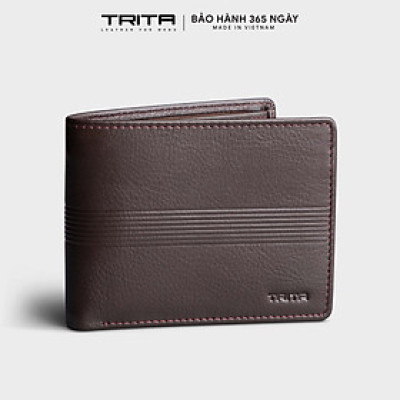 Ví nam da bò Trita ( Thời trang nam dáng ngang cao cấp - Ví da RVN21 )