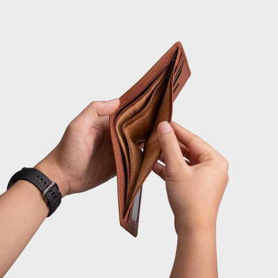 Ví nam da bò Lata ( Thời trang nam - Ví da thật LVN68 )