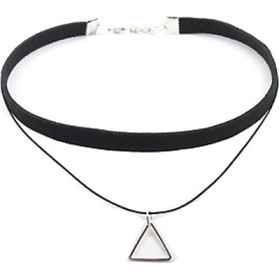 Vòng cổ choker tattoo V10 phối tam giác