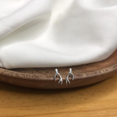 Khuyên tai bạc 925 cành cây lạ mắt độc đáo nhỏ nhắn dễ thương đáng yêu Dế Bạc - K5997