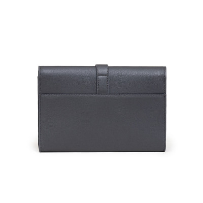 Ví Cầm Tay Công Sở Clutch Nam GENCE HT08 Da Bò Cao Cấp Màu Ghi Xám