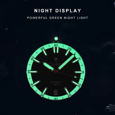 Đồng Hồ Nam Cadisen C8231M2 Chính Hãng Full Box Chống Nước Kính Chống Xước Dây Thép BH 2 Năm Máy Cơ