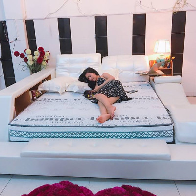 Giường ngủ massage Tundo thông minh tích hợp nhiều hộc chứa tiện dụng 