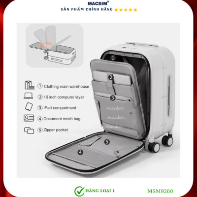 Vali cao cấp Macsim MiXi MSM9260 24 inch màu vàng